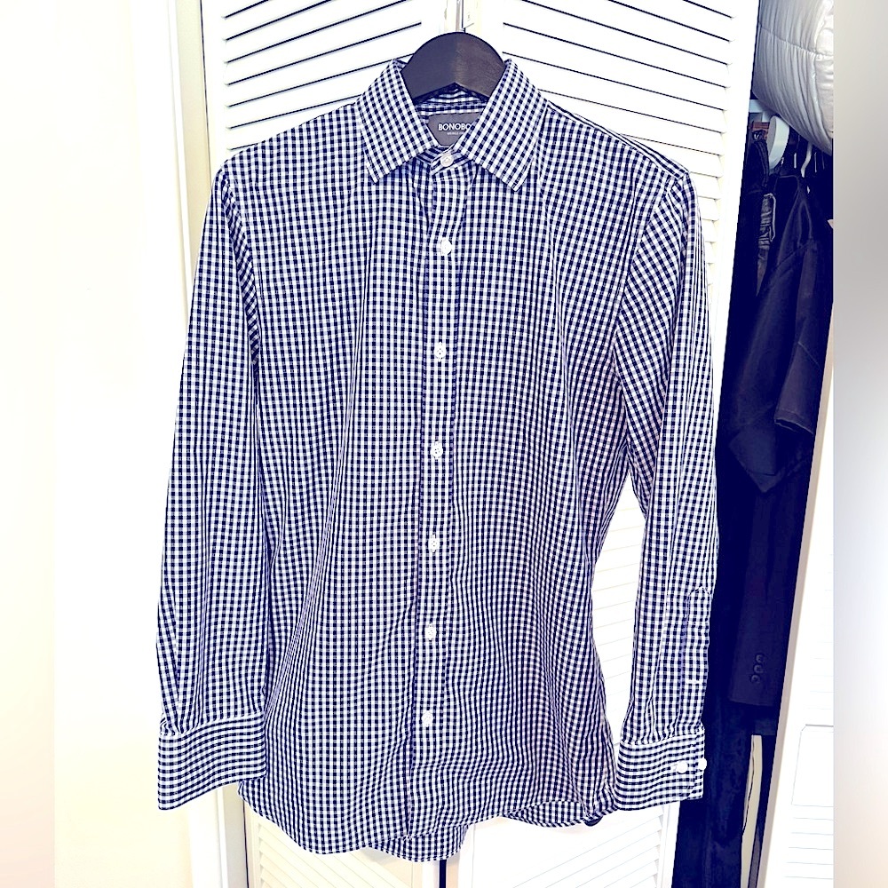 Wrinkle Free Button Up Dress Shirt - Tailored Slim Fit -Bonobos